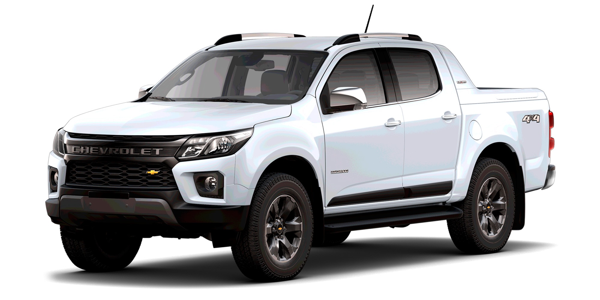 Camioneta Chevrolet Colorado vista lateral frontal
