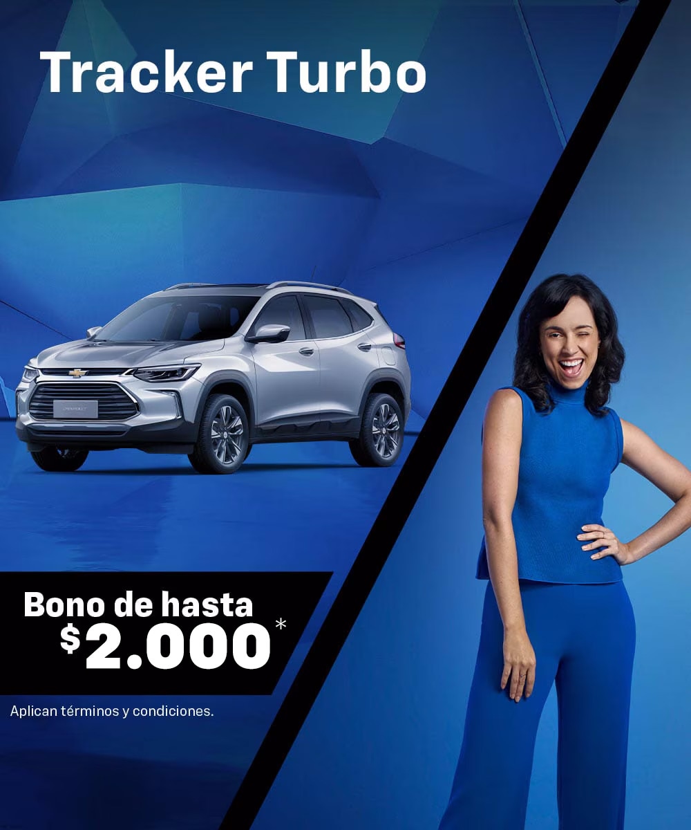 Chevrolet Tracker bono de hasta $2.000